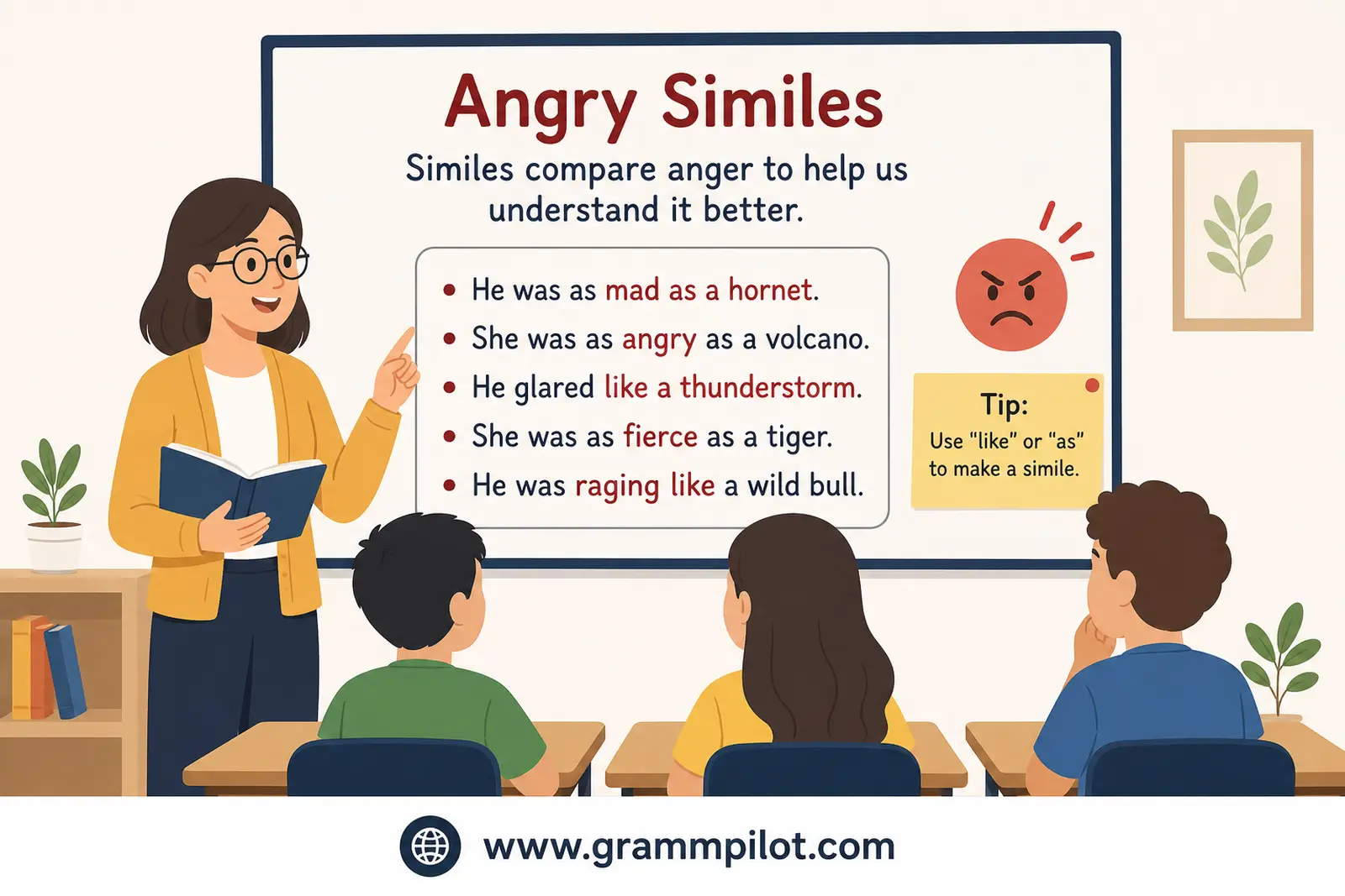 Angry Similes feature