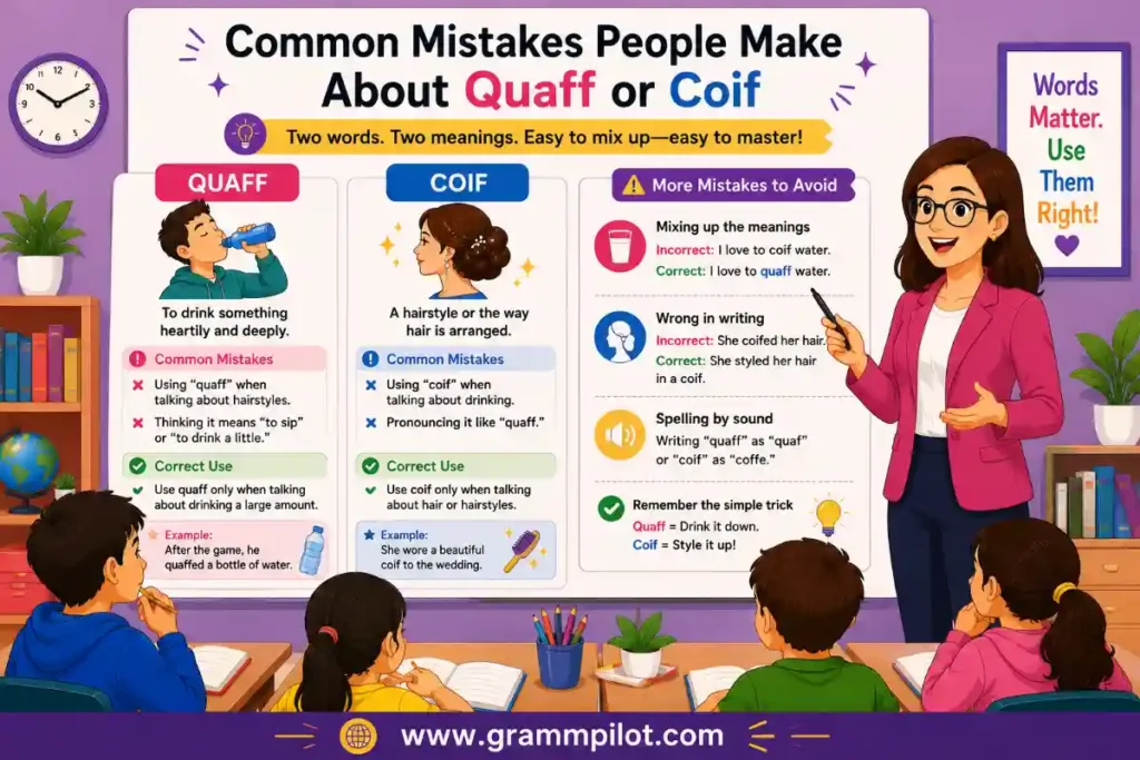 Common Mistakes People Make About "Quaff or Coif"