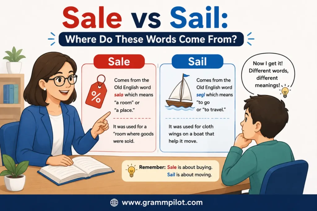 Sale vs Sail: Where Do These Words Come From?