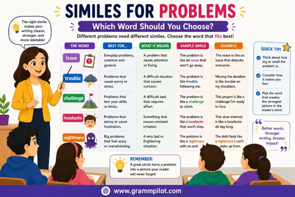 Similes for Problems: Which Word Should You Choose?