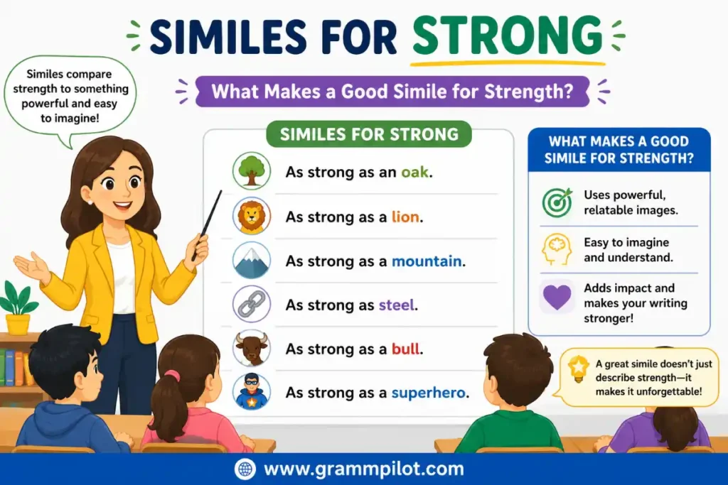 Similes for Strong: What Makes a Good Simile for Strength?