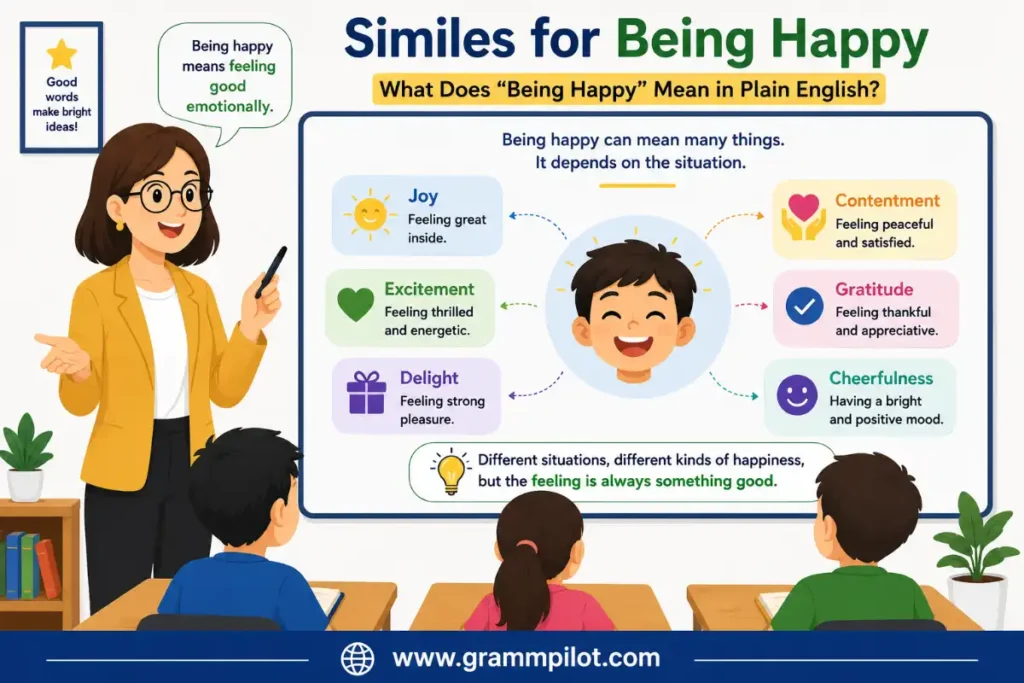What Does "Being Happy" Mean in Plain English?