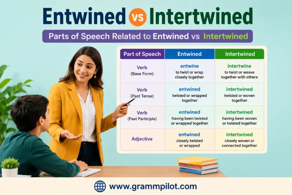Parts of Speech Related to it