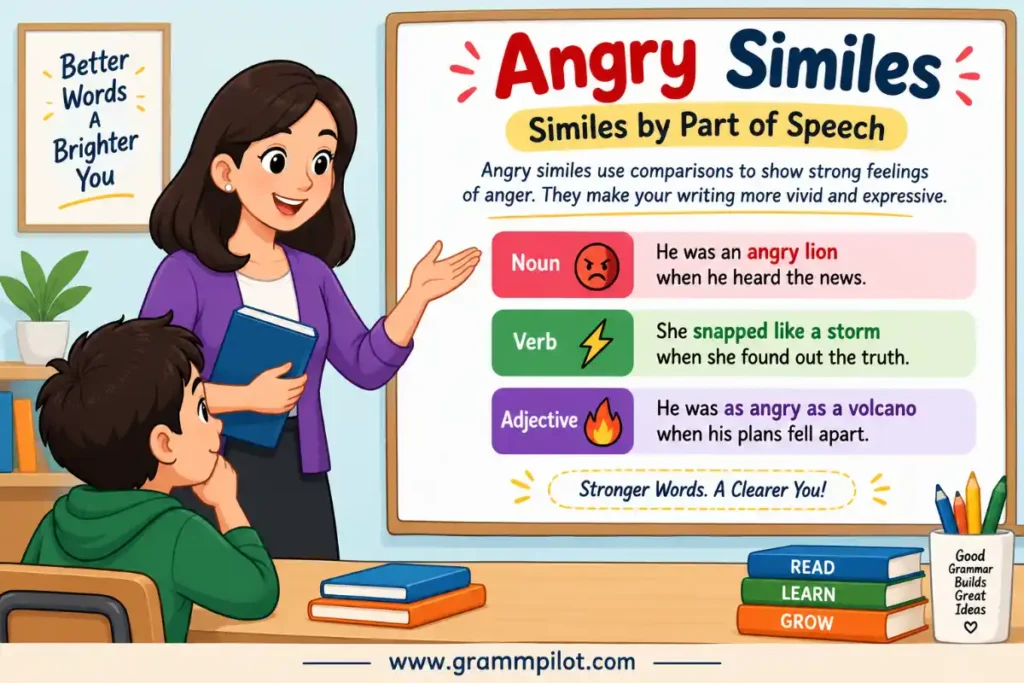 Angry Similes: Similes by Part of Speech