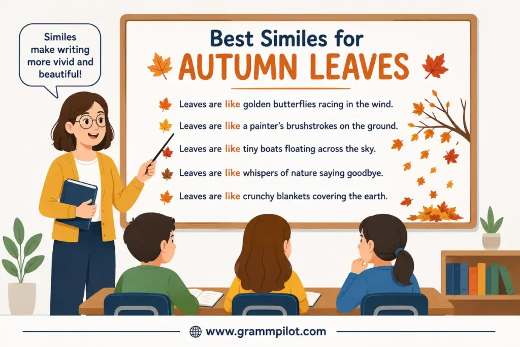 Best Similes for Autumn Leaves