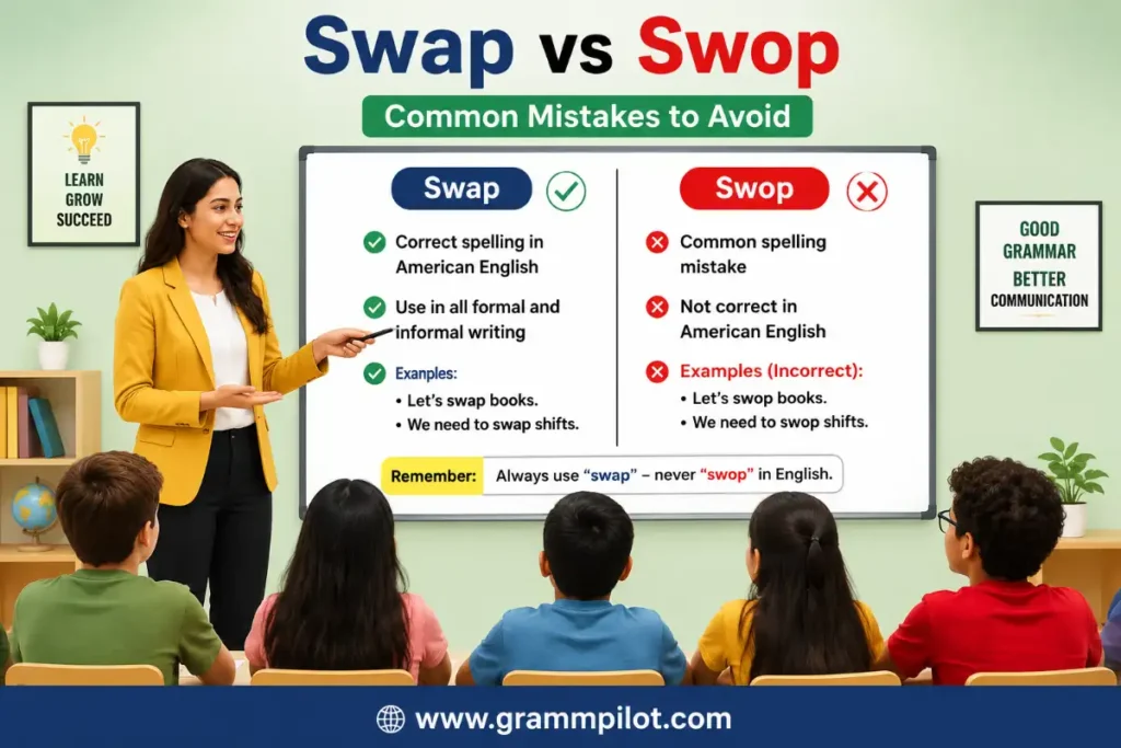 Common Mistakes With Swap vs Swop