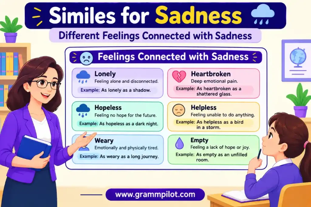 Different Feelings Connected with Sadness