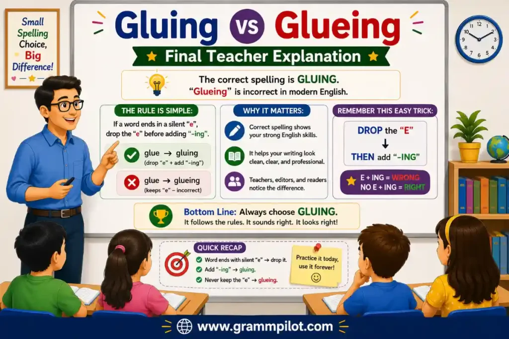 Final Teacher Explanation "Gluing vs Glueing"
