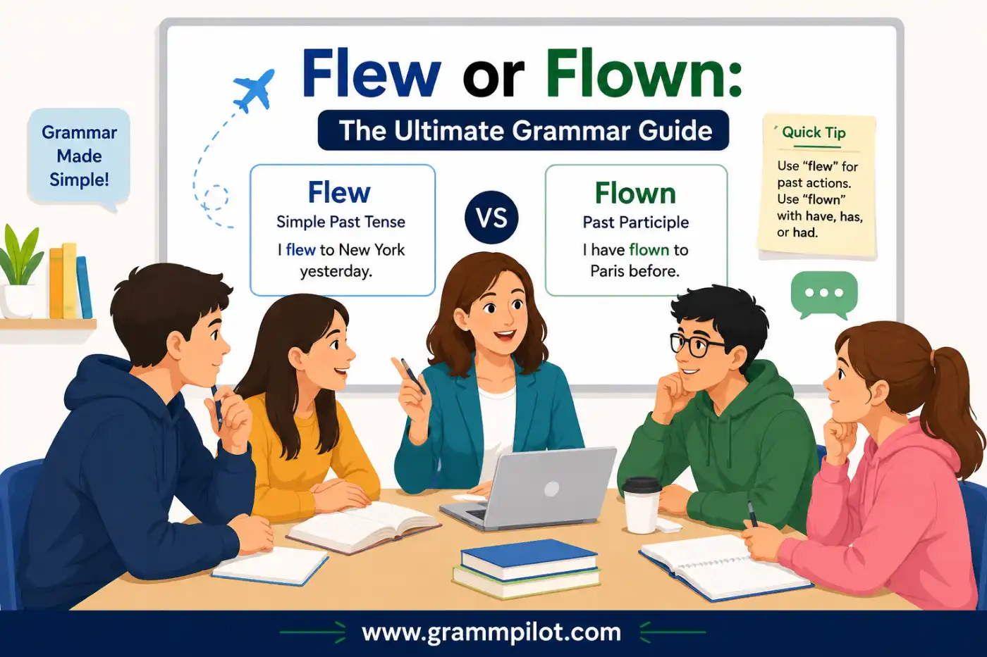 Flew or Flown: The Ultimate Grammar Guide