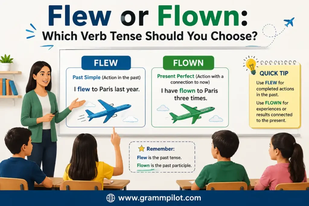 Flew or Flown: Which Verb Tense Should You Choose?