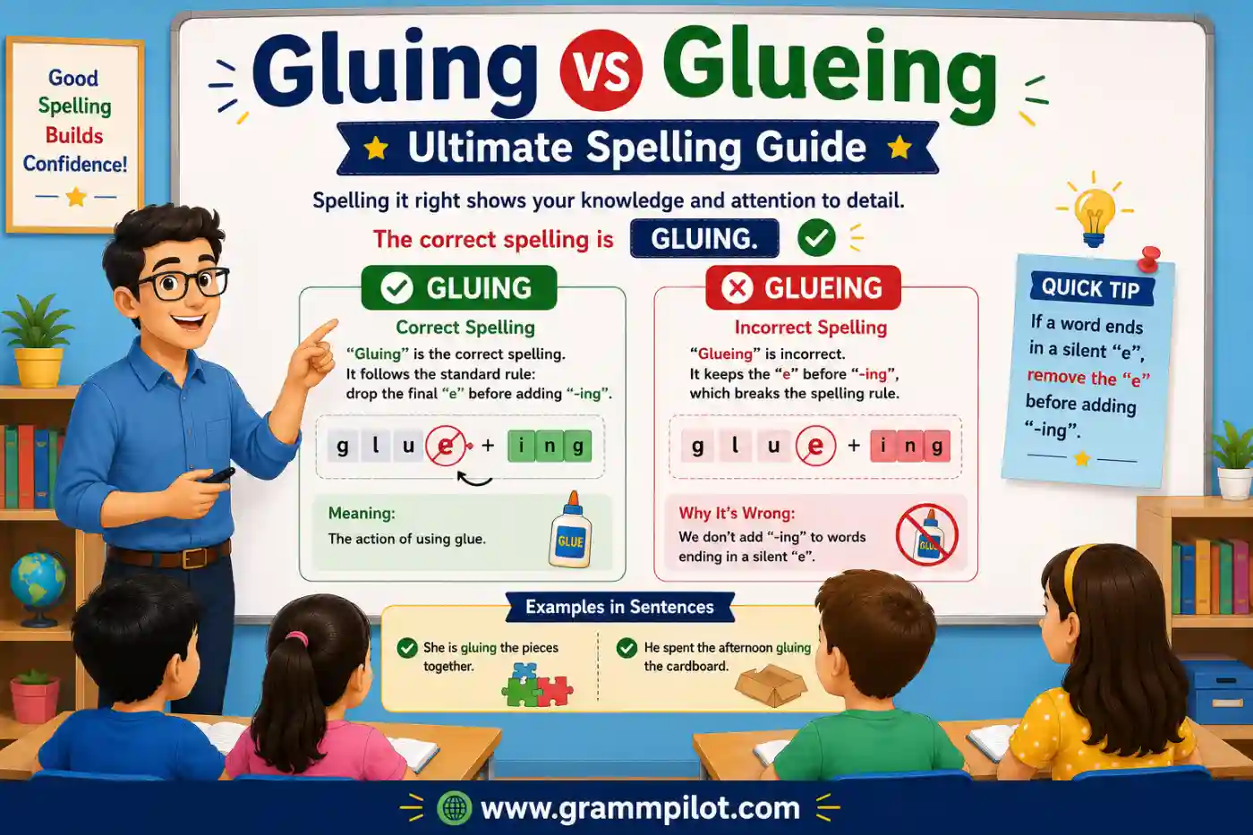 Gluing vs Glueing: Ultimate Spelling Guide