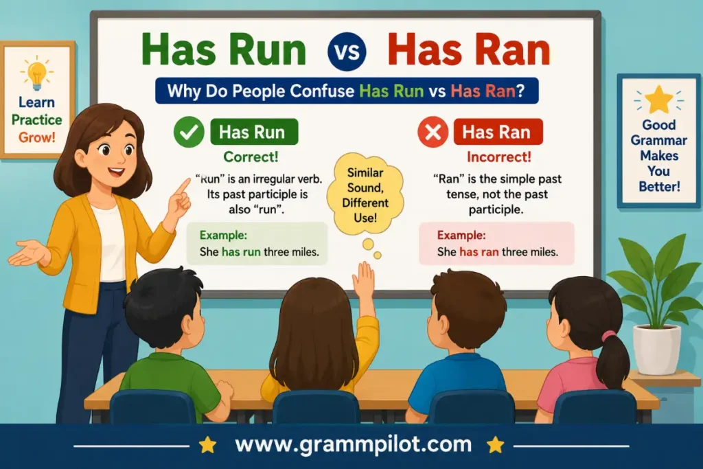 Has Run vs Has Ran: Why Do People Confuse Has Run vs Has Ran?