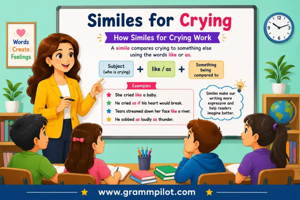 How Similes for Crying Work