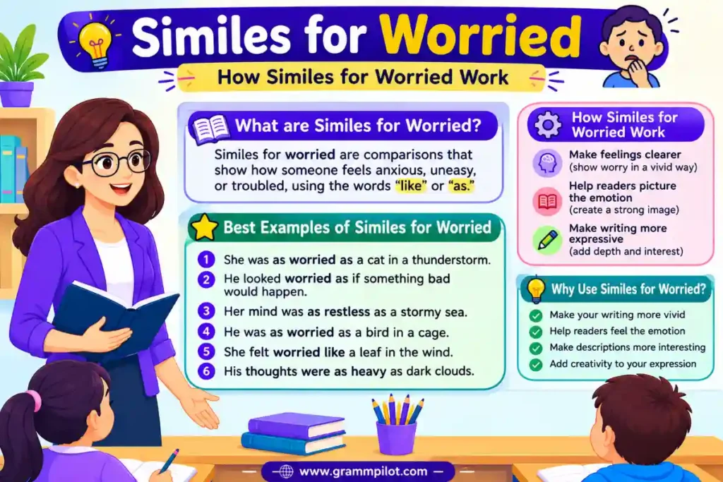 How Similes for Worried Work