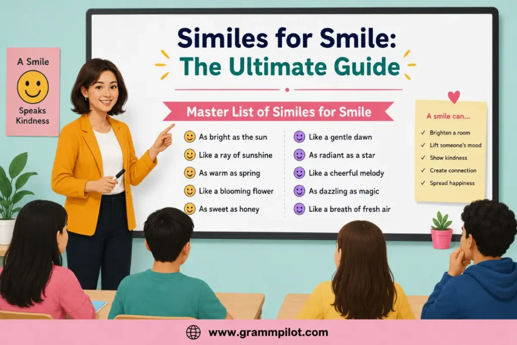 Master List of Similes for Smile
