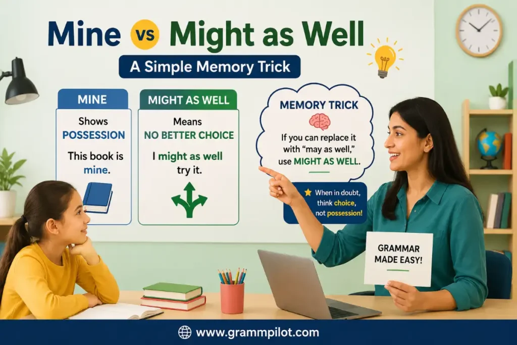 Mine as Well or Might as Well: A Simple Memory Trick