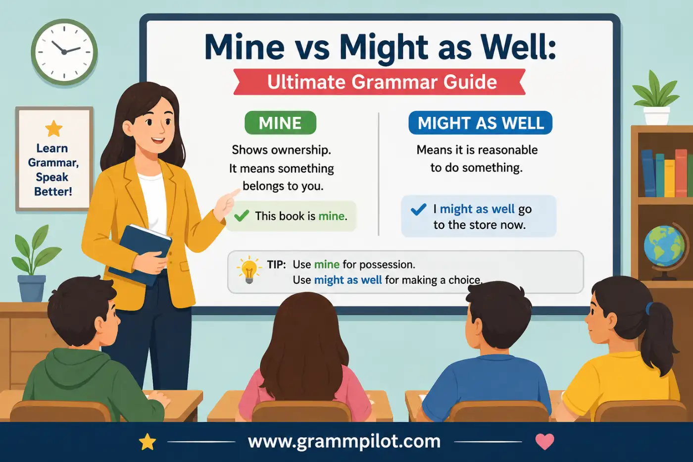 Mine vs Might as Well: Ultimate Grammar Guide