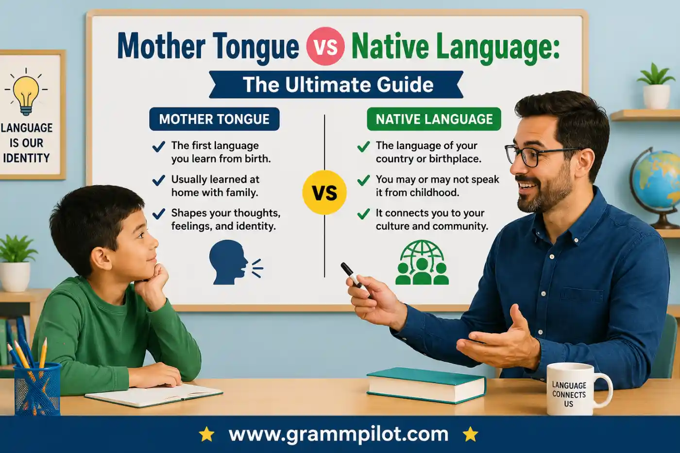 mother tongue vs native language