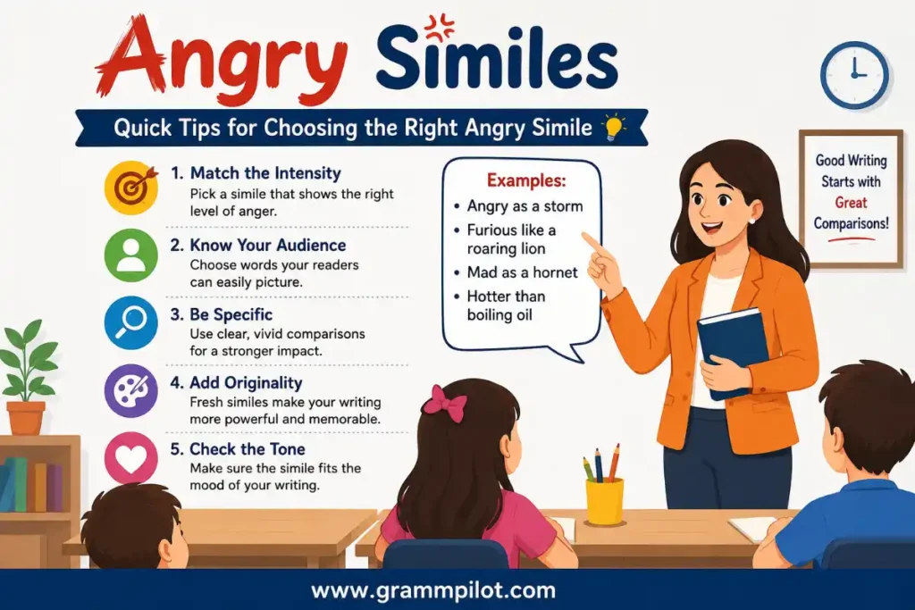 Quick Tips for Choosing the Right Angry Simile