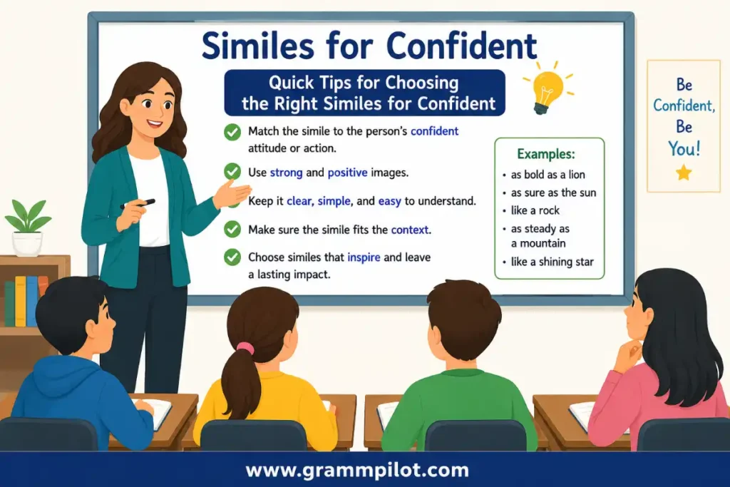 Quick Tips for Choosing the Right Similes for Confident