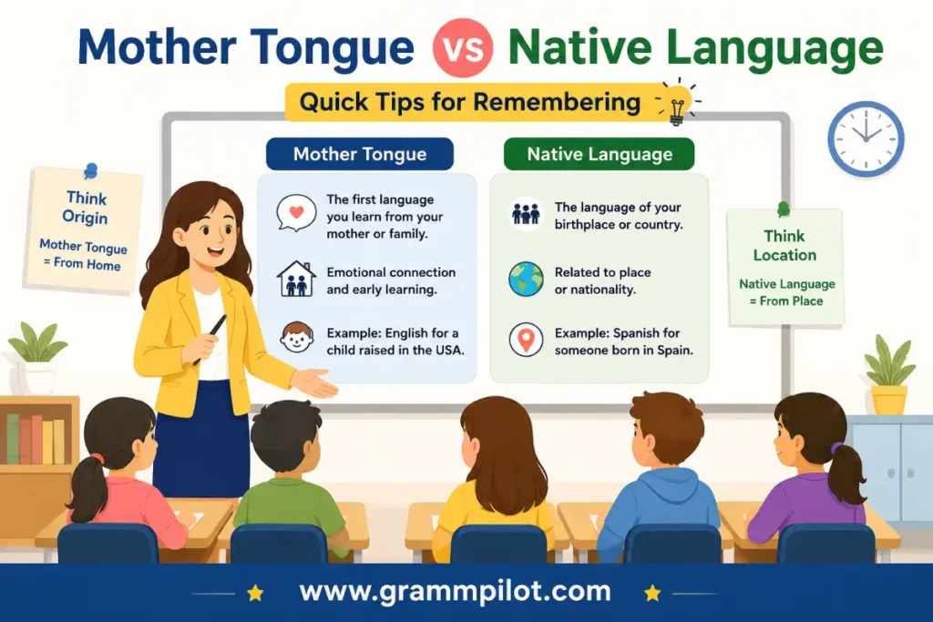 Quick Tips for Remembering Mother Tongue vs Native Language