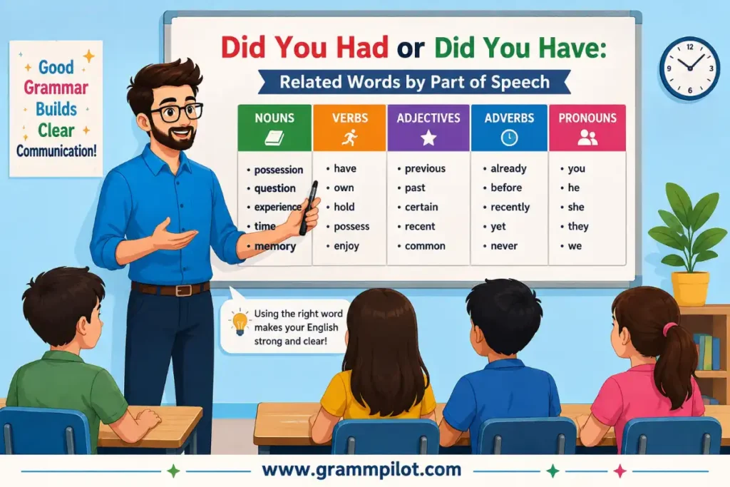 Related Words by Part of Speech
