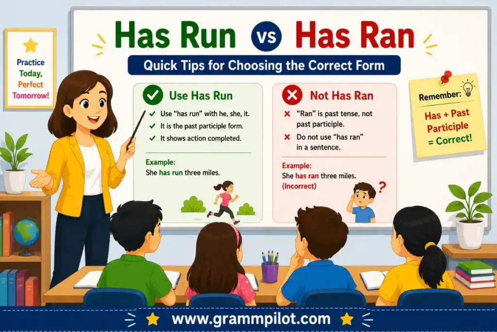 Has Run vs Has Ran: Quick Tips for Choosing the Correct Form