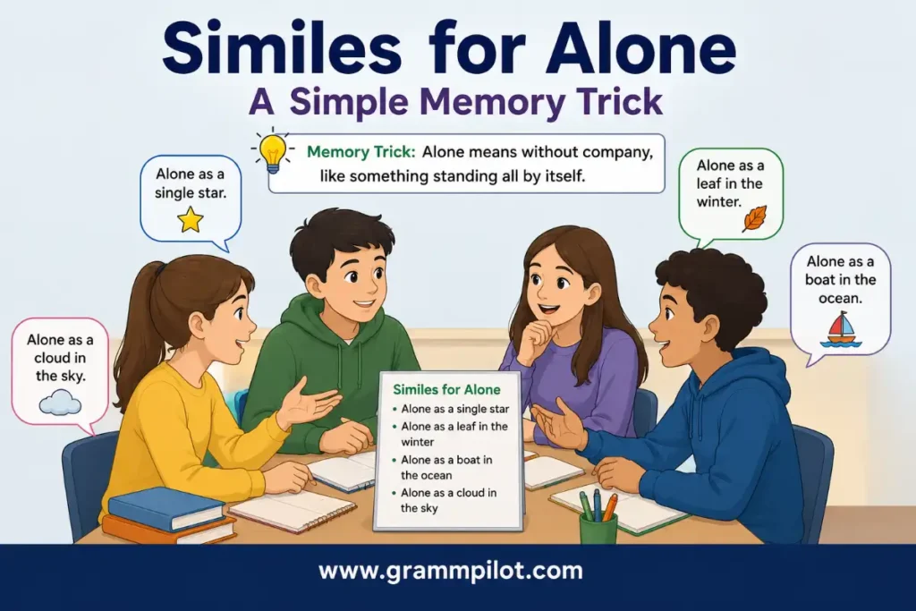 Similes for Alone: A Simple Memory Trick