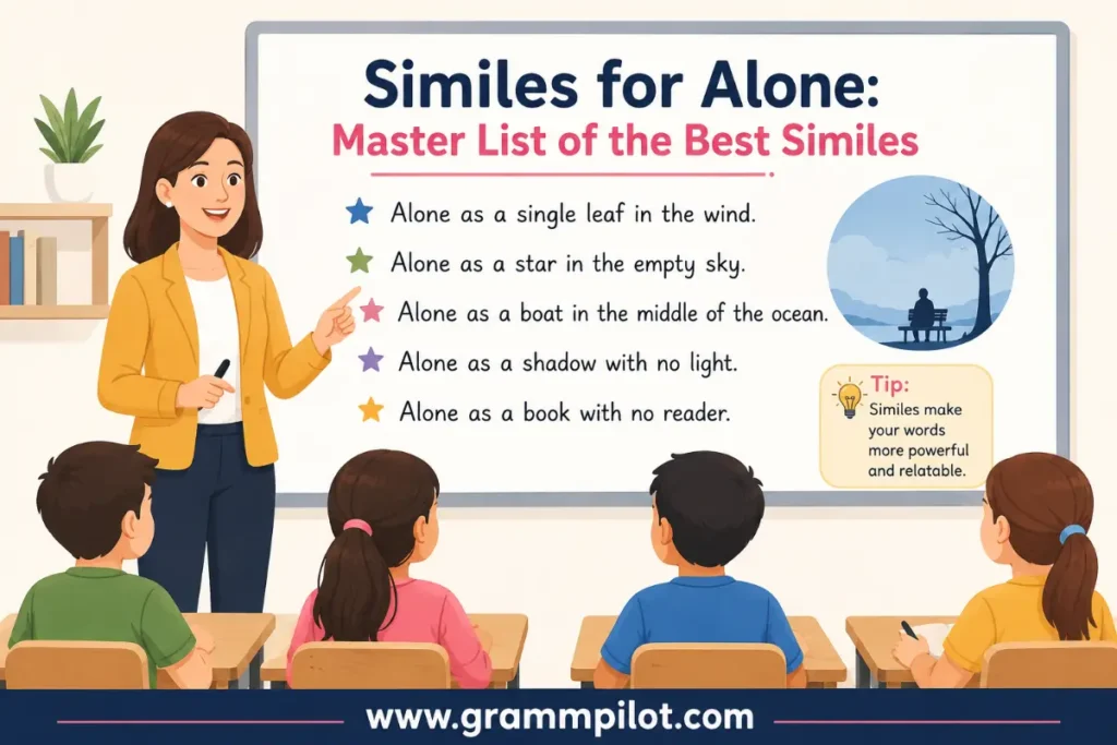 Similes for Alone: Master List of the Best Similes