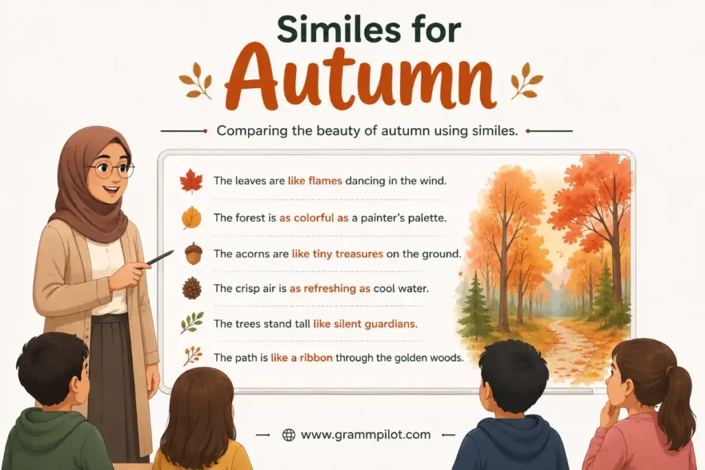 Similes for an Autumn Forest