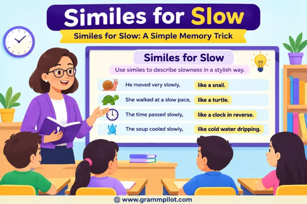 Similes for Slow: A Simple Memory Trick