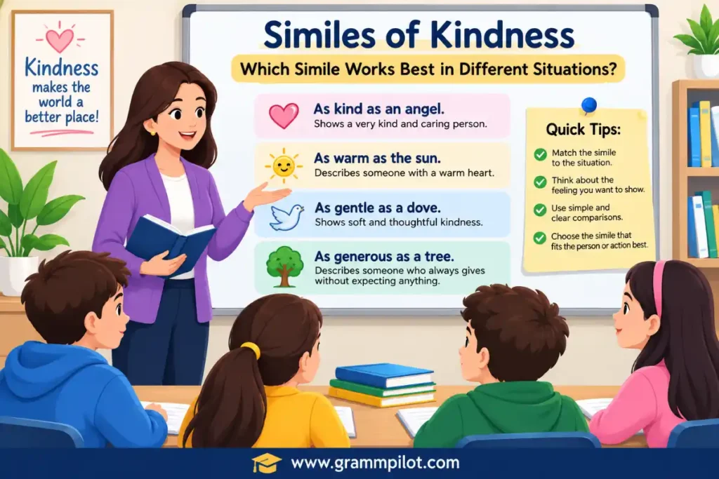 Similes of Kindness: Which Simile Works Best in Different Situations?