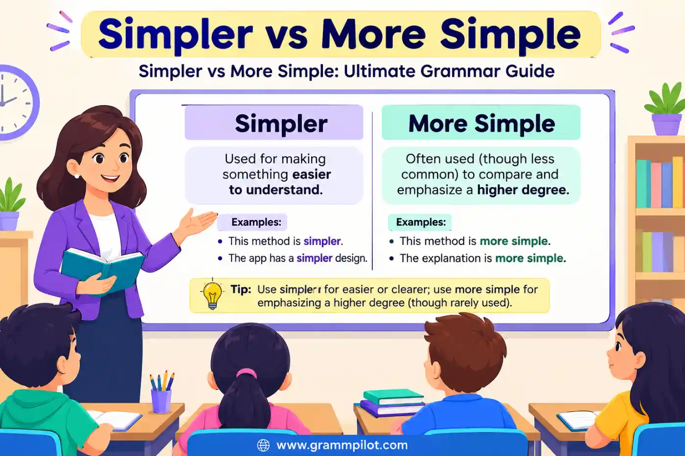Simpler vs More Simple: Ultimate Grammar Guide