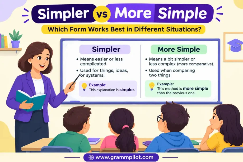 Simpler vs More Simple: Which Form Works Best in Different Situations?
