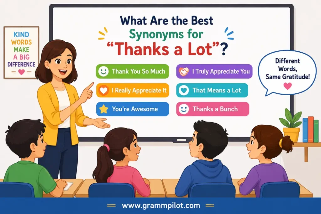 What Are the Best Synonyms for “Thanks a Lot”?