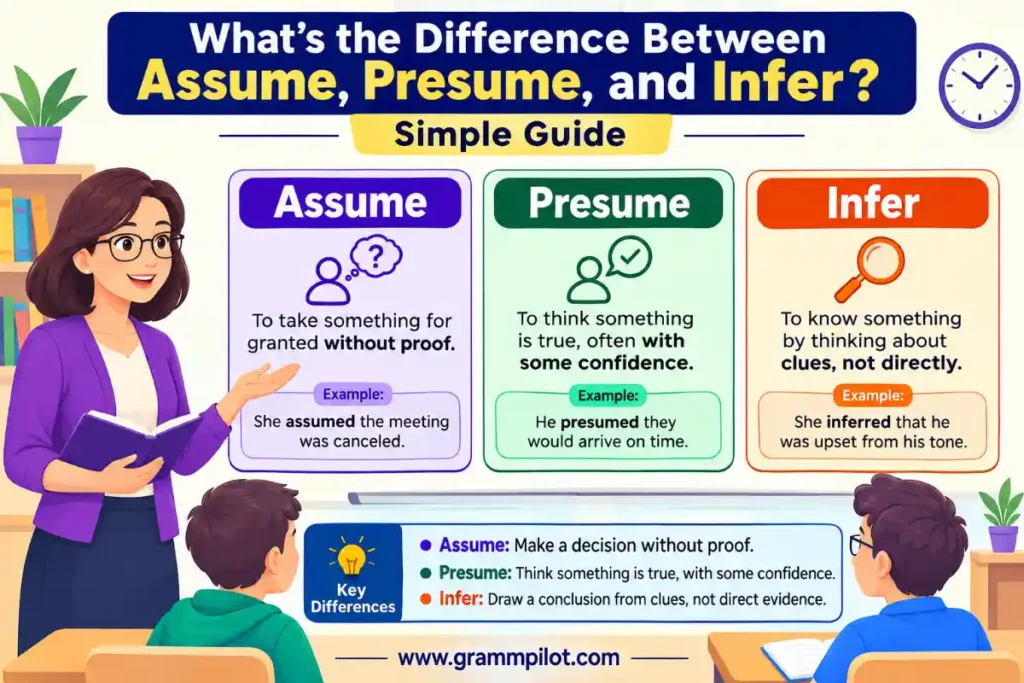 What's the Difference Between Assume, Presume, and Infer?