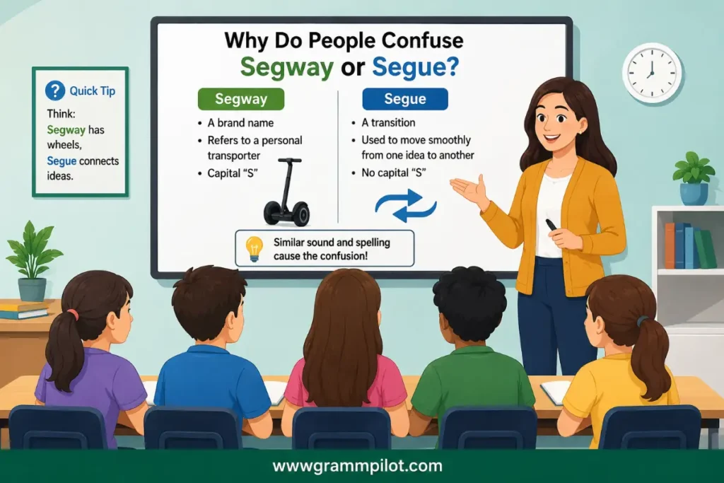 Why Do People Confuse Segway or Segue?