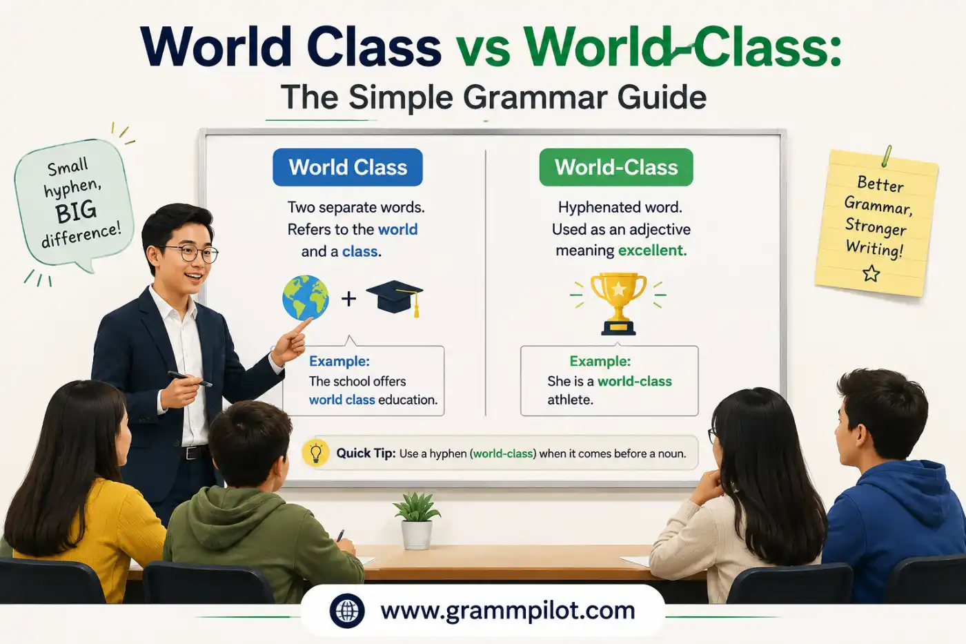 World Class vs World-Class: The Simple Grammar Guide