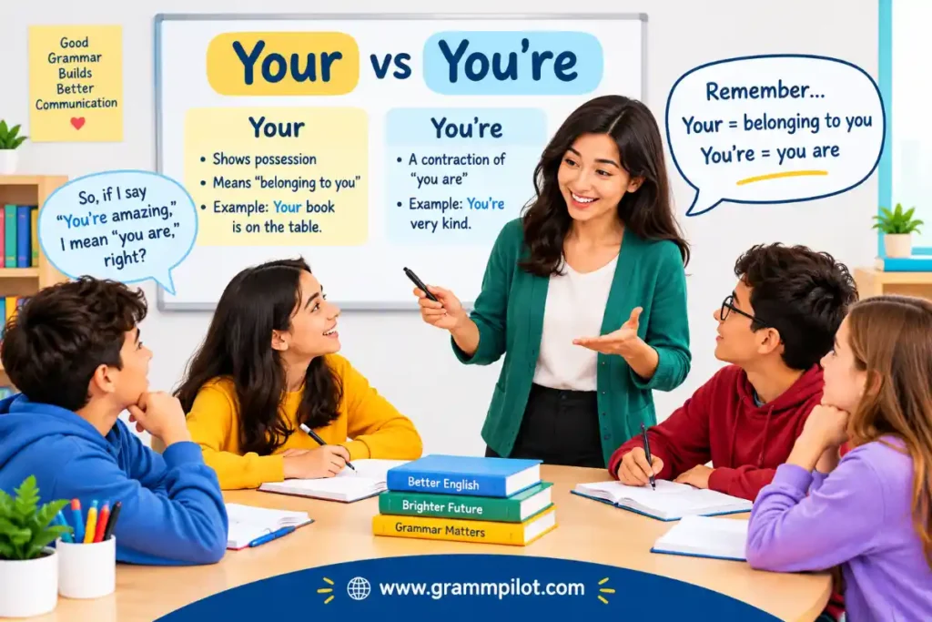 A final teacher explanation