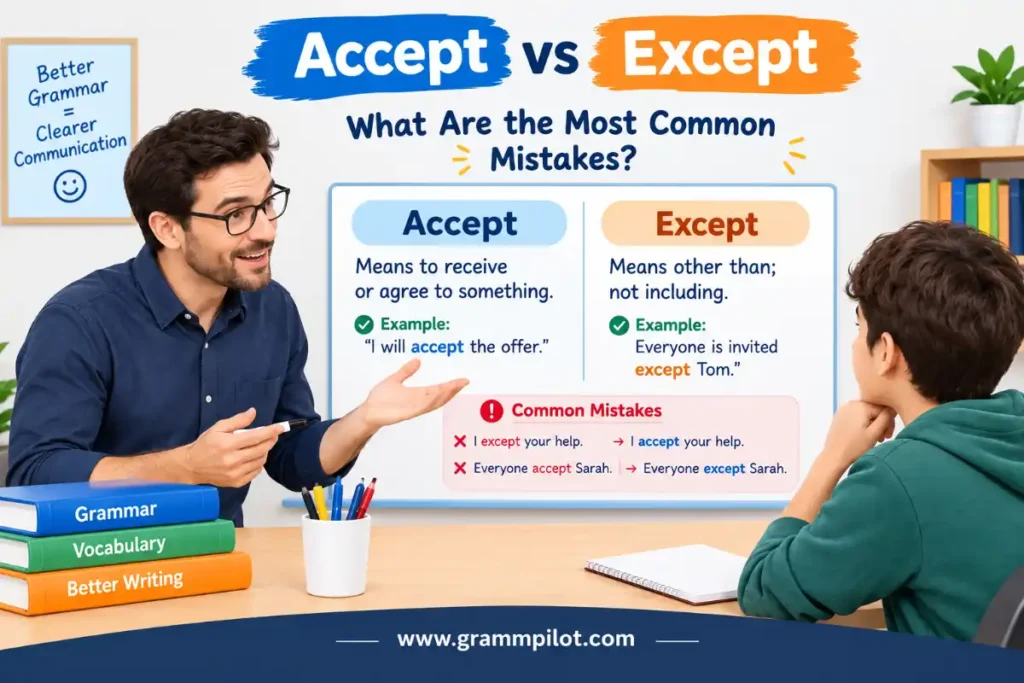 Accept vs Except: What Are the Most Common Mistakes?