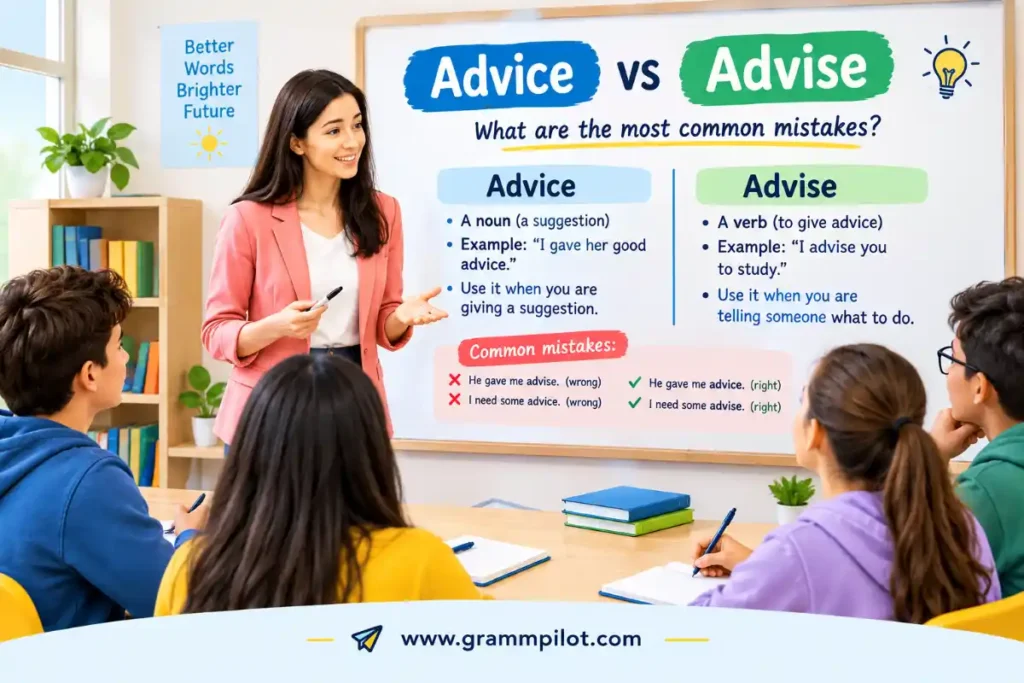 Advice vs Advise: What are the most common mistakes?
