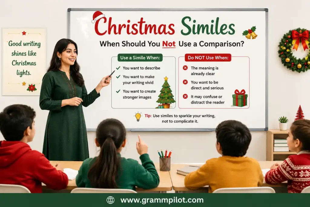 Christmas Similes: When Should You Not Use a Comparison?
