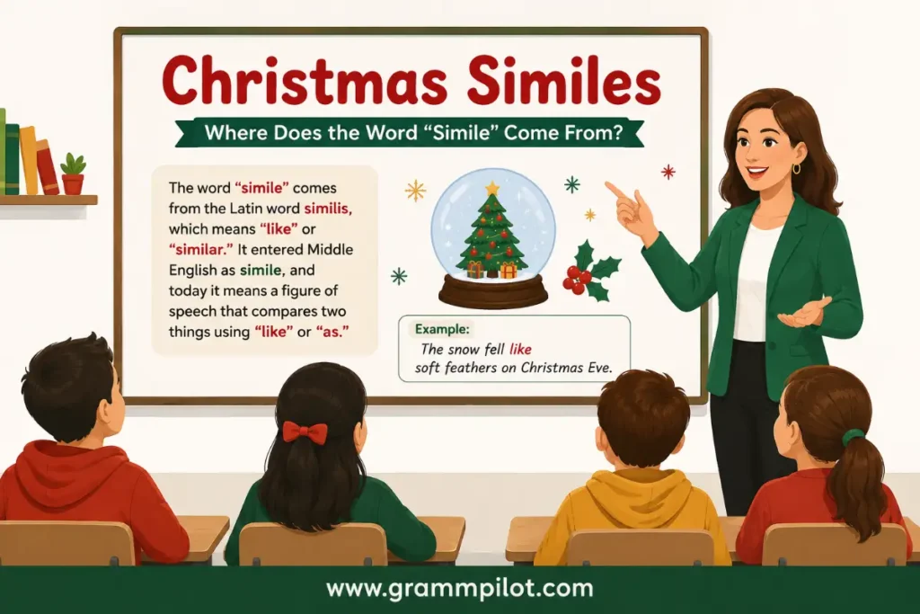 Christmas Similes: Where Does the Word “Simile” Come From?