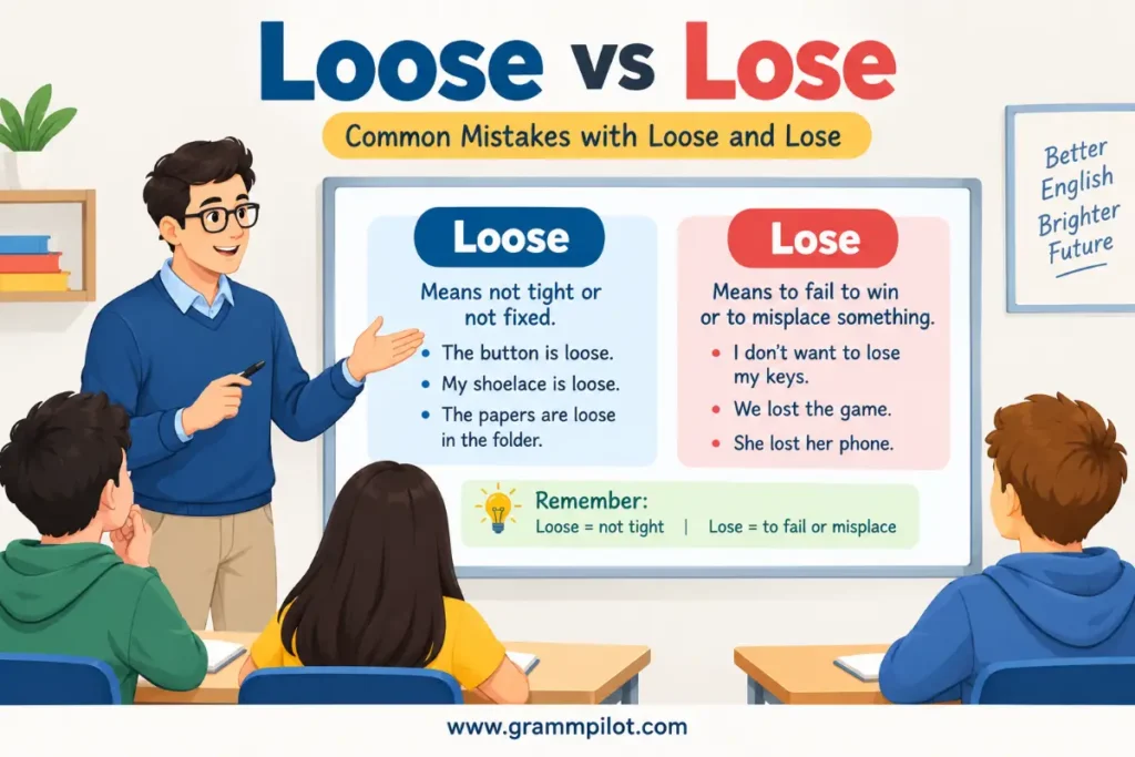Common mistakes with loose and lose