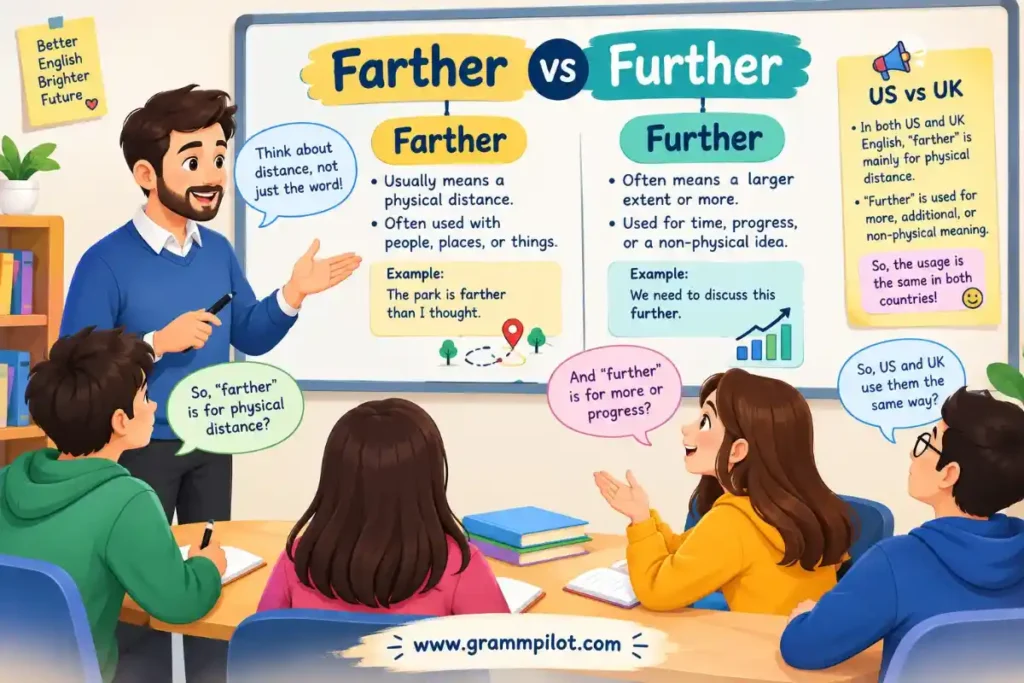 Farther vs Further: Are there US and UK differences?