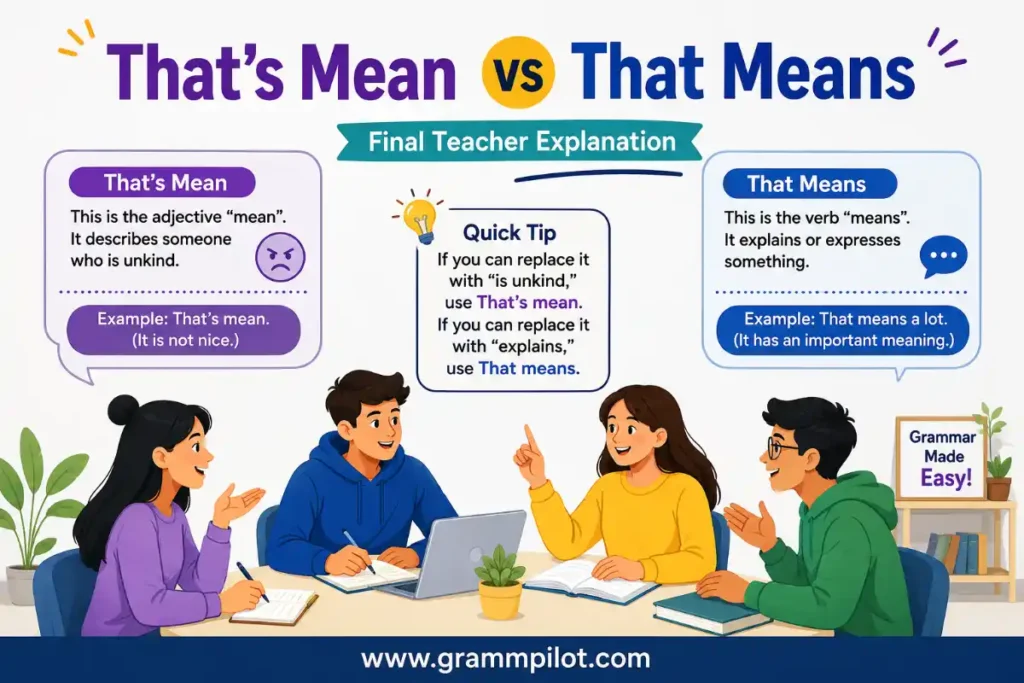 Final Teacher Explanation "That's Mean vs That Means"