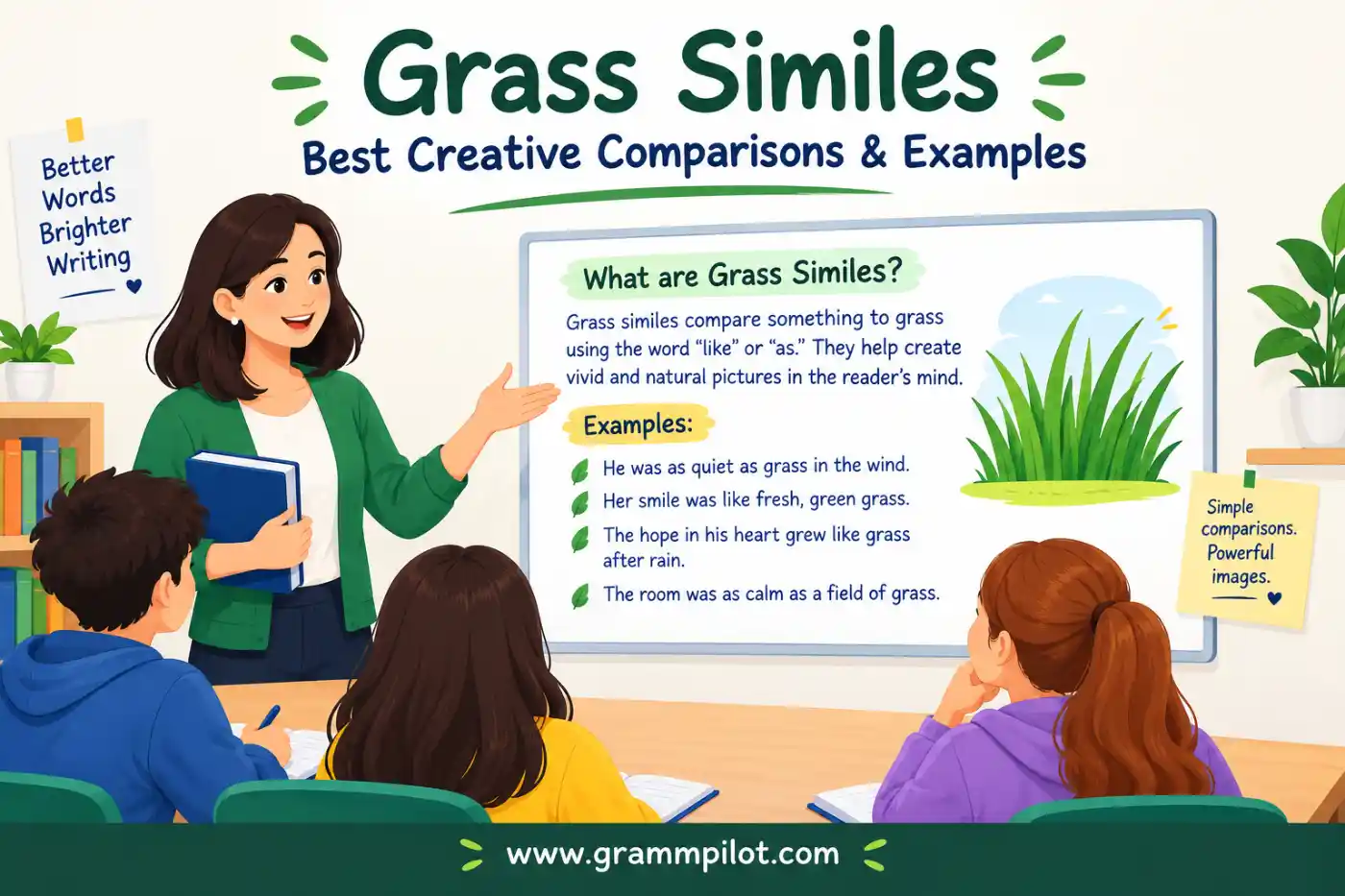 Grass Similes: Best Creative Comparisons & Examples