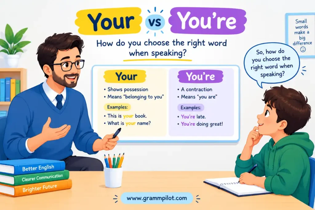 How do you choose the right word when speaking?