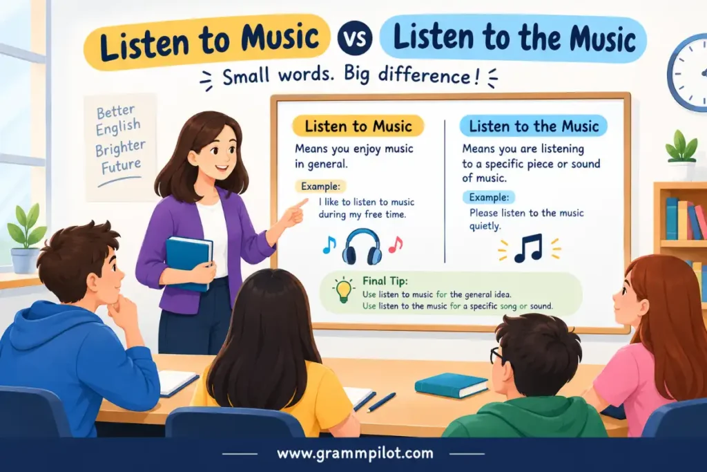 Listen to Music vs Listen to the Music: Where did the word “listen” come from?