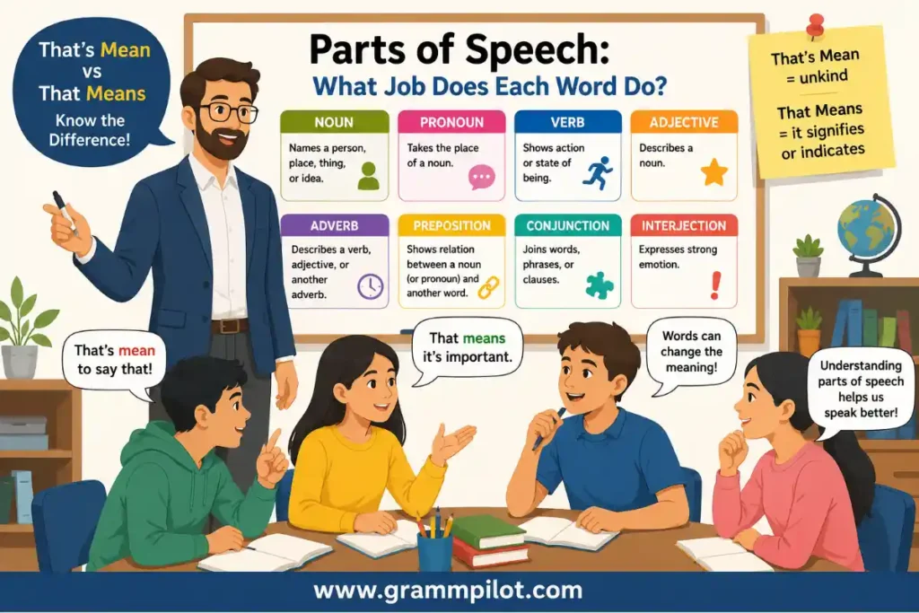 Parts of Speech: What Job Does Each Word Do?